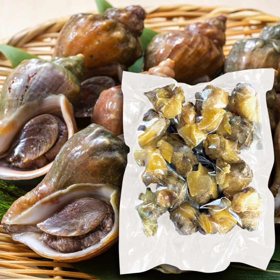 北海道オホーツク産ボイル青つぶ貝（むき身）300g／冷凍